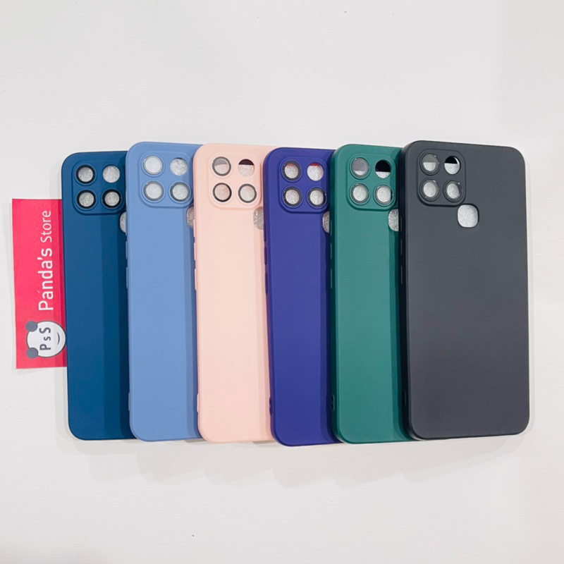 Case Infinix Smart 5 , Smart 6 2/32 , Smart 6 3/64 Lenspro Makaron Full Color Softcase Pro Lensa