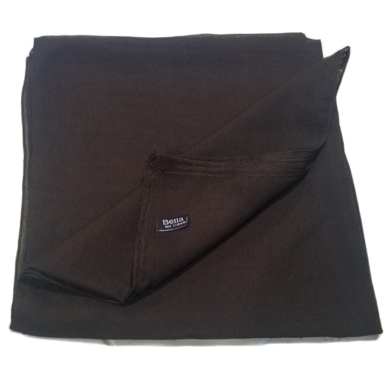 Bella square Coklat tua Hijab Segiempat Coklat Pramuka Bella Square •Coklat Tua•