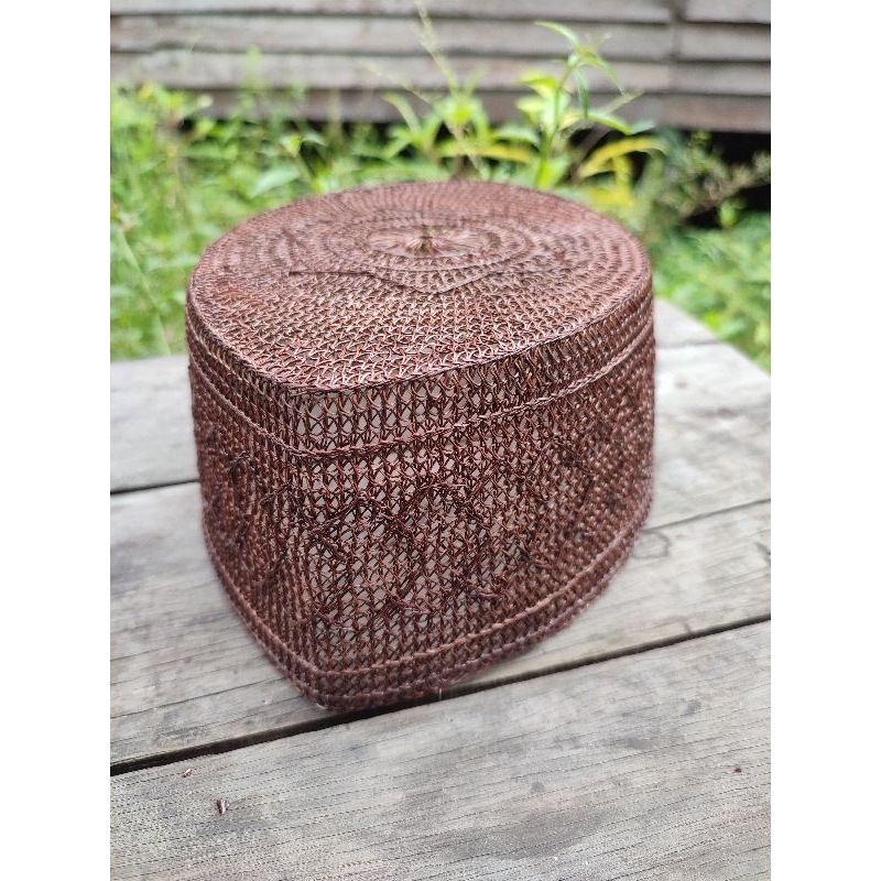 kopiah jangang tipe 25 sisik songkok jangang kopiah kopyah peci resam akar jangang