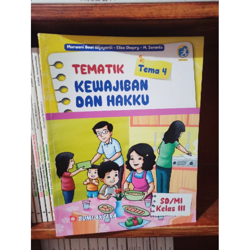 BUKU BEKAS TEMATIK KELAS 3 SD TEMA 4 BUMI AKSARA KURIKULUM 2013