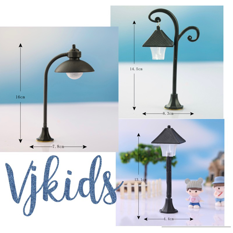 Jual miniatur lampu hias ukuran besar bisa nyala untuk diorama, art n