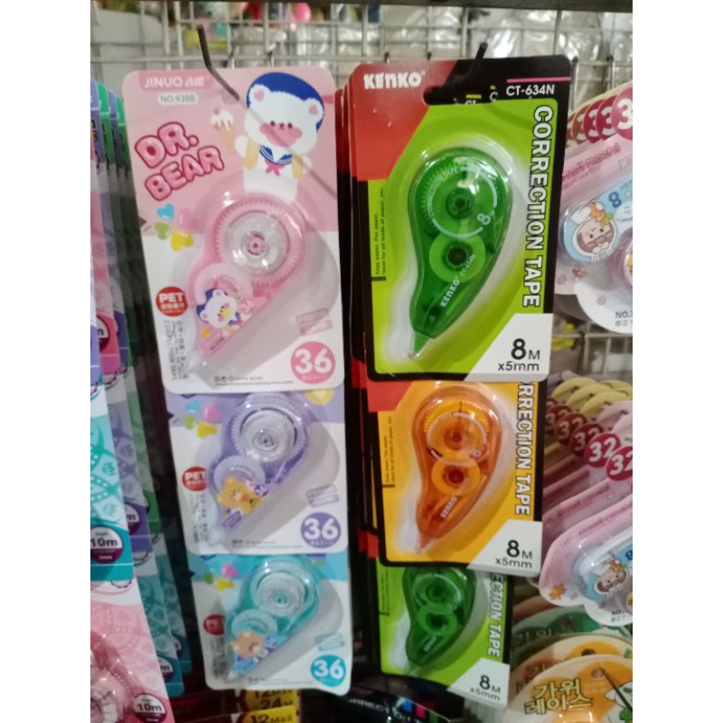 

TIPE X Roll /TIPEX KERTAS/CORRECTION Tape JOYKO/KENKO/MONTANA