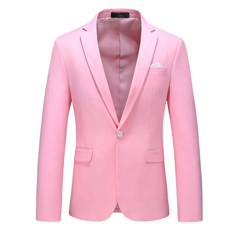 Jas-Blazer Pria-Jas Pria Pink Panta -Pink-Putih-Jas formal