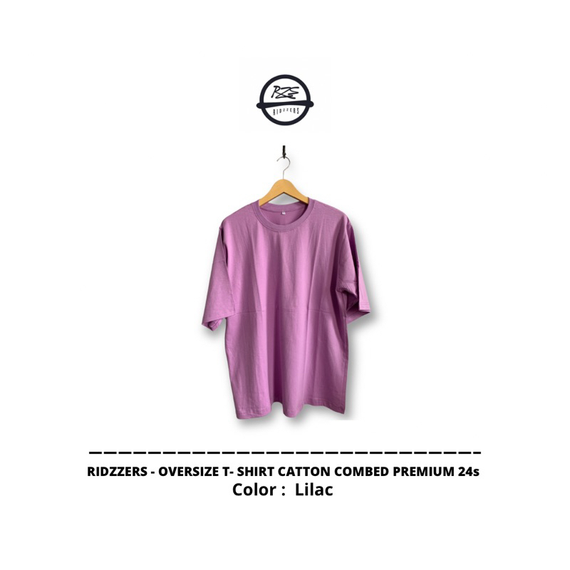 KAOS POLOS OVERSIZE UNISEX (CEWEK & COWOK) LILAC