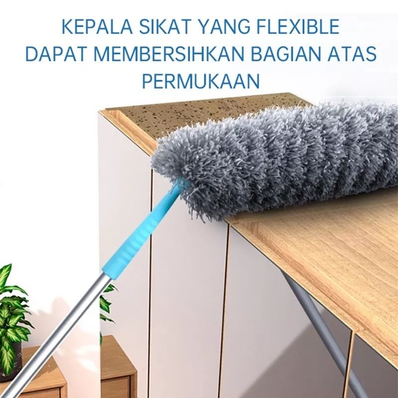 Alat Pembersih Rumah Kaca Jendela Alat Pel 4in1 Serbaguna Cleaning Kit Blue