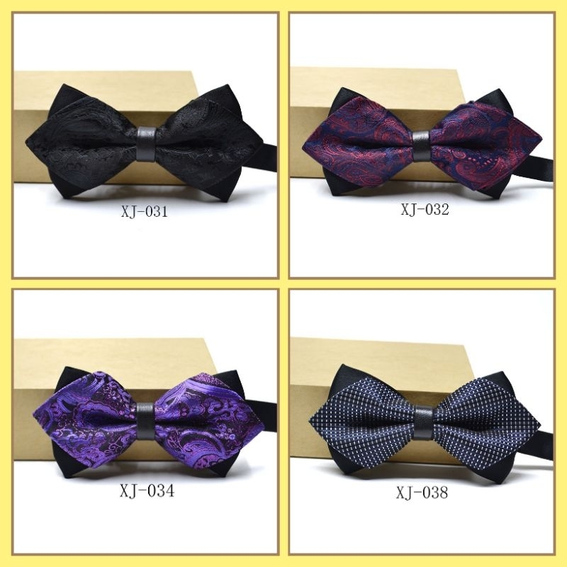 Bow Tie Dasi Kupu Kupu Pria Dewasa Import XJ 2 Lapis / Layers