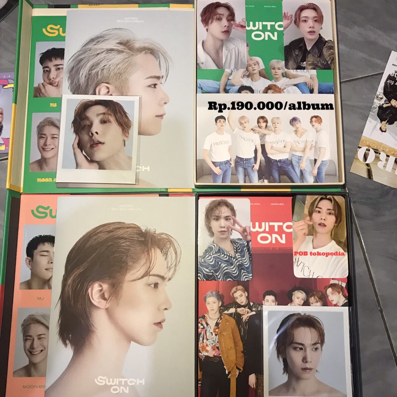 UNSEALED FULLSET SANHA SET dan ROCKY SET OFFICIAL ALBUM SWITCH ON - photobook fanclub astro
