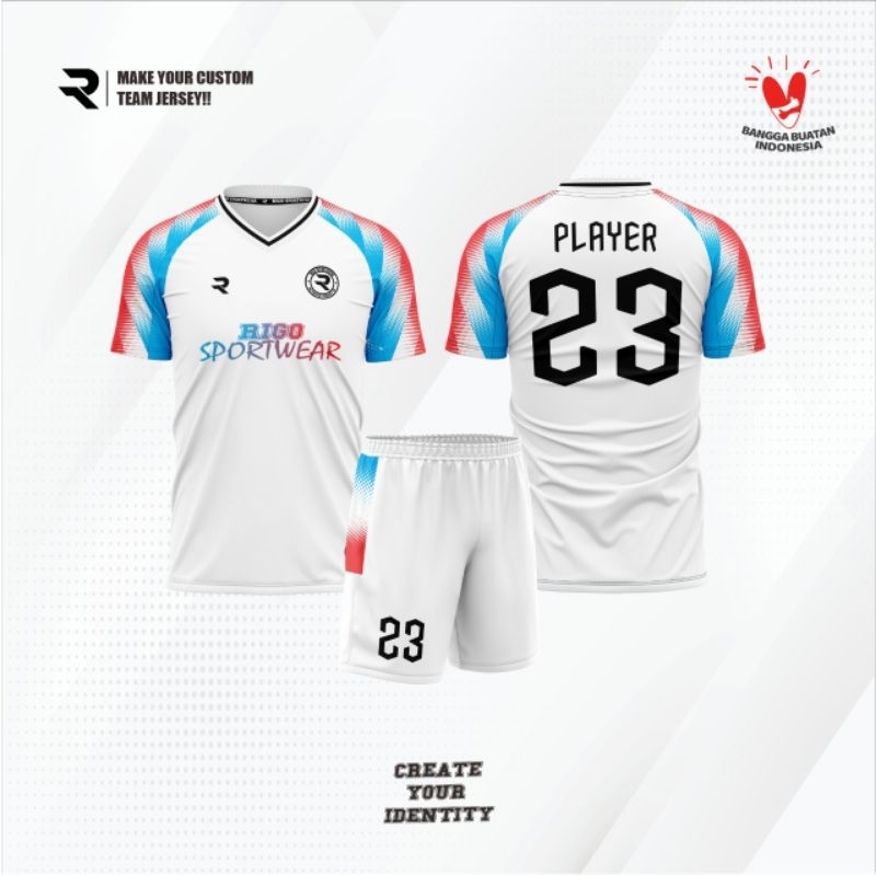 Jersy futsal sepak bola full printing free design