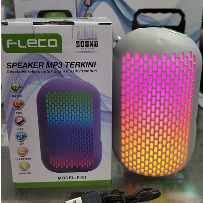 SPEAKER MINI BLUETOOTH PORTABLE FLECO F-91 RADIO FM/BT SUARA JERNIH