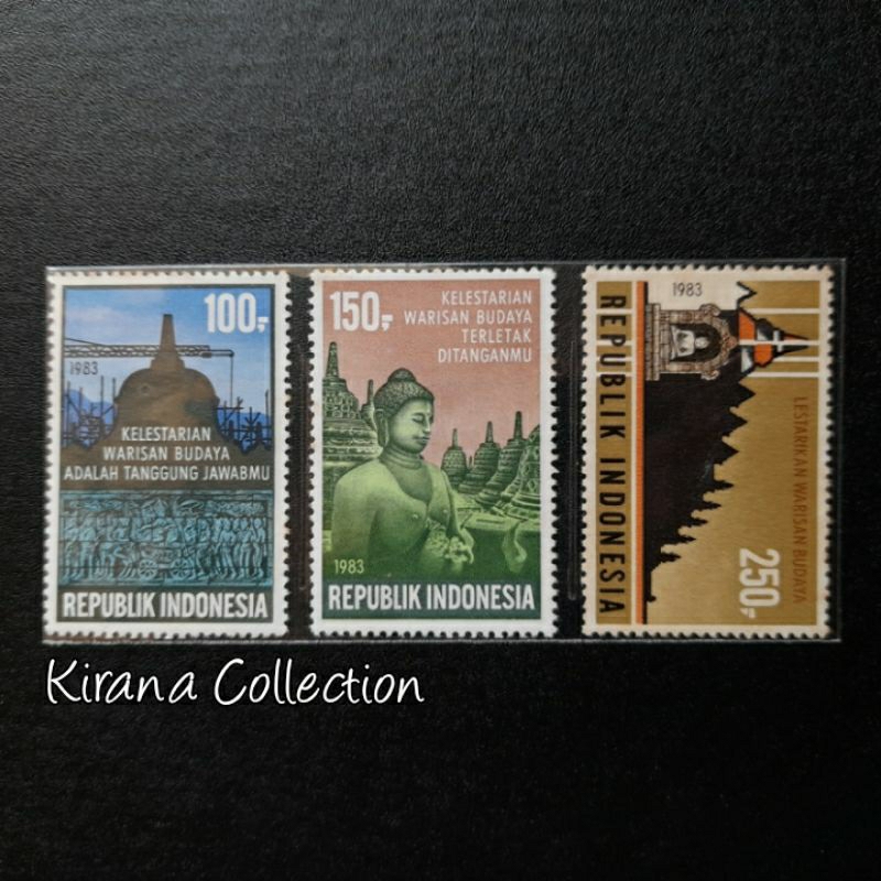 

LOT.F155 PRANGKO INDONESIA I-282 3V PEMUGARAN CANDI BOROBUDUR 1983