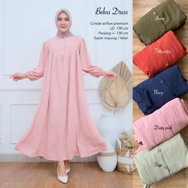 Dress JUMBO CRINCLE AIRFLOW - Belva Dress //JF972