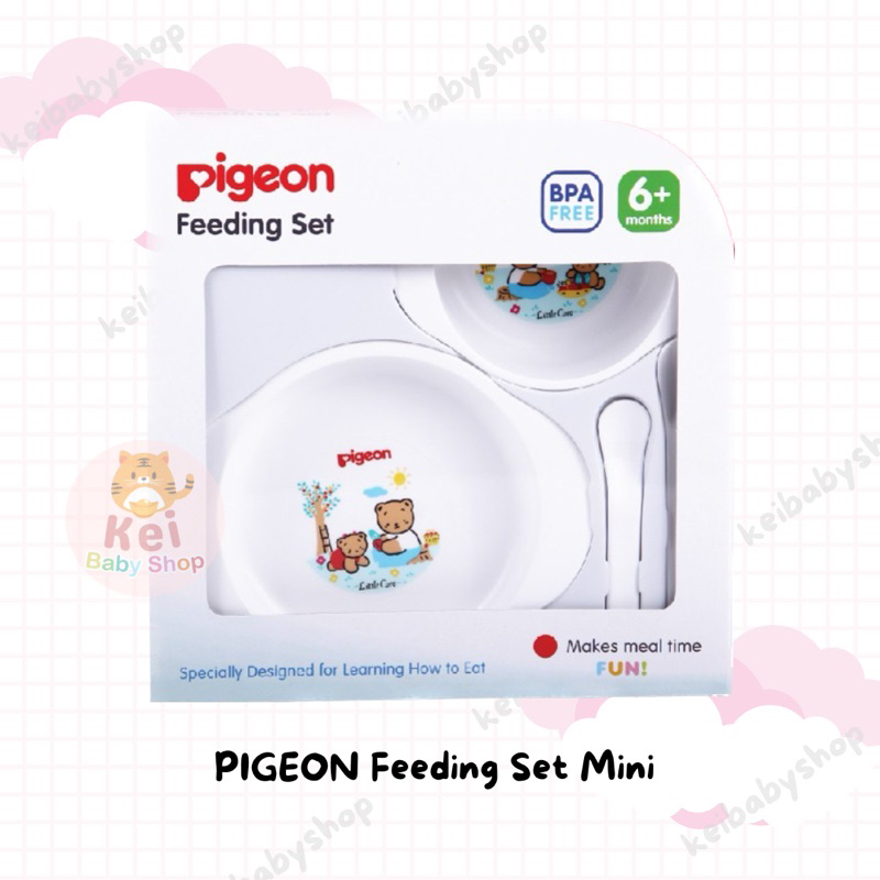 Pigeon Set Alat Makan Bayi / Pigeon Feeding Set Mini