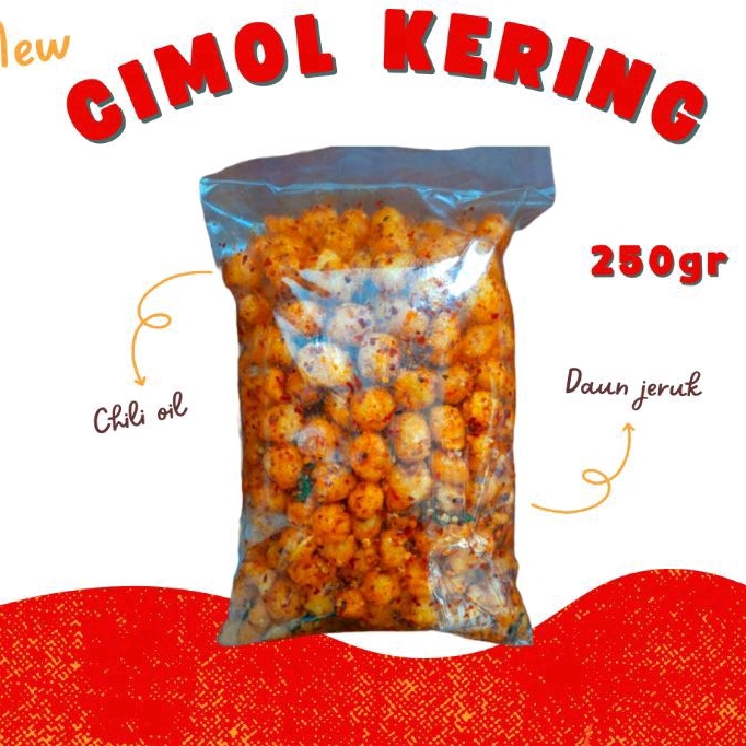 

Cimol Kering Pedas Daun Jeruk Kang Asep Kemasan 250gr