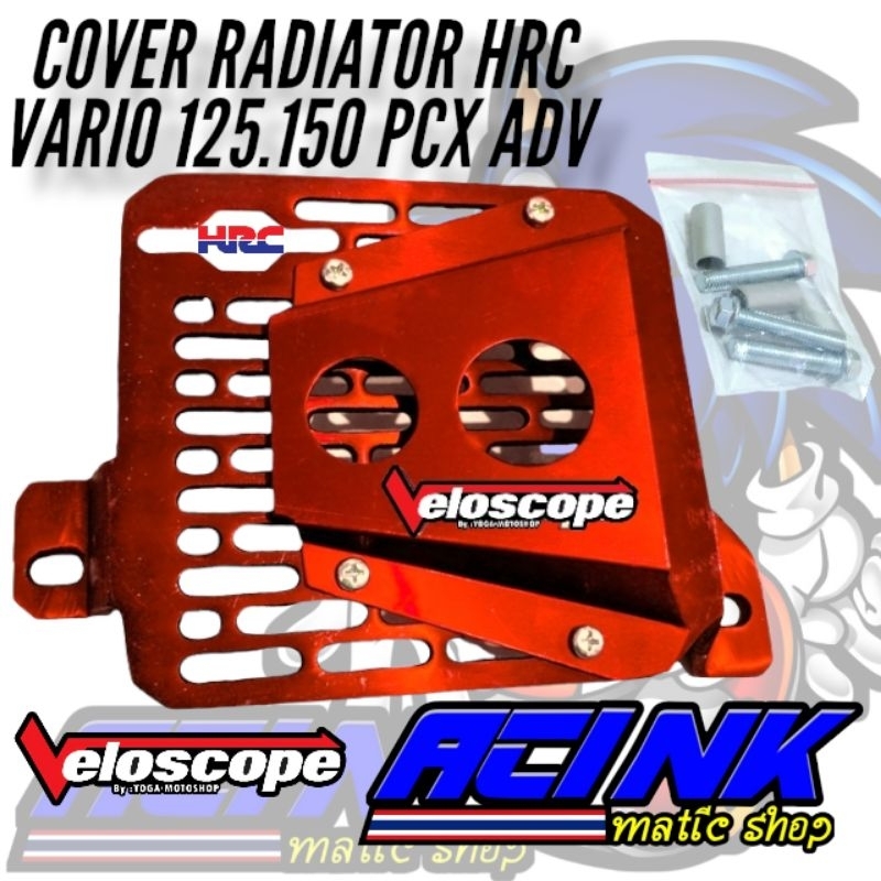 Cover radiator airscope hrc cnc vario 125 150 adv motif garis airscope