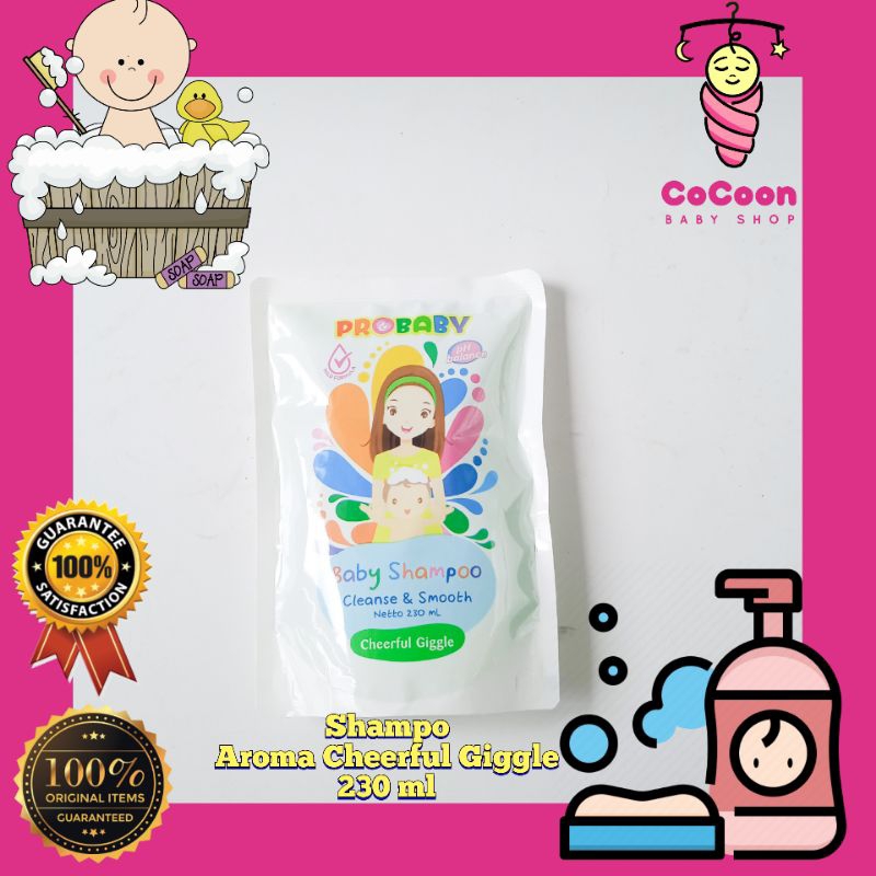 Sampo Bayi Pro Baby Probaby Shampo Refill Cheerful Giggle 230 ml 230ml