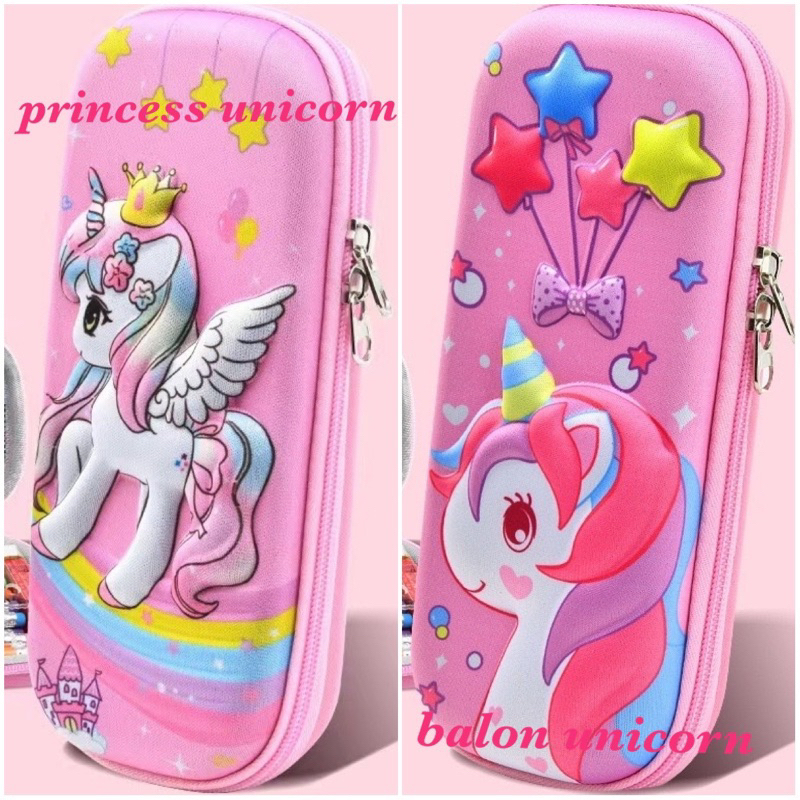 

TEMPAT KOTAK PENSIL ANAK PRINCESS UNICORN KUDA PONI LITTLE PONY 3D