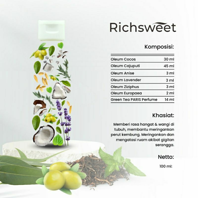 RICHSWEET Minyak Telon 100 ml / Minyak Kayu Putih 100 ml