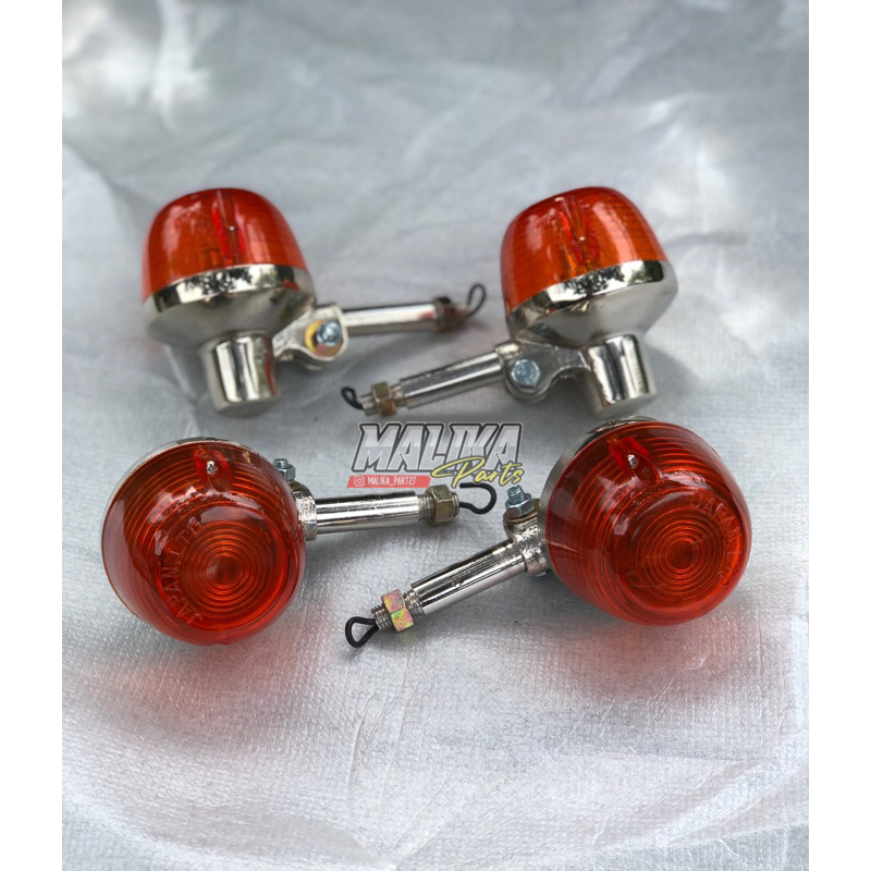 LAMPU SEIN JUMBO HONDA XL CB 125 175 200 GL PLATINA CT GT MINI IMPORT TANGKAI BESI SEPASANG KANAN KI