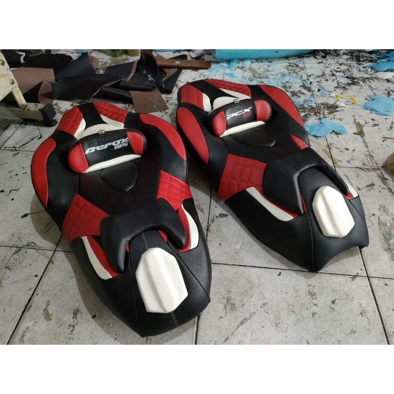 Jok Nmax Pcx Aerox Adv Modif Bahan mbtech Cobra