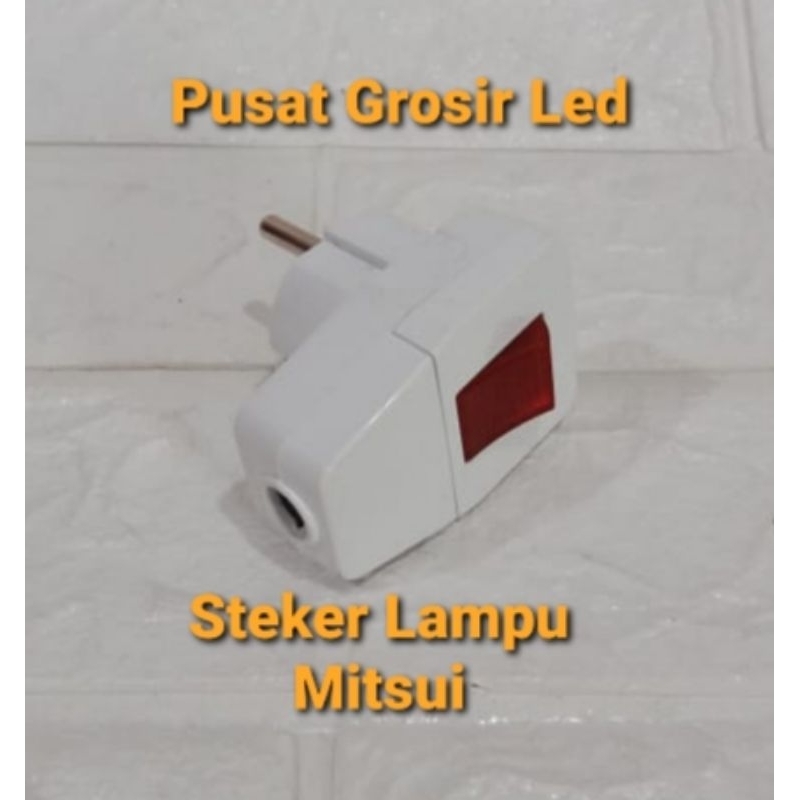 Paket Hemat 24 Pcs Steker Saklar Lampu Mitsui / Steker Lampu Kuningan SNI