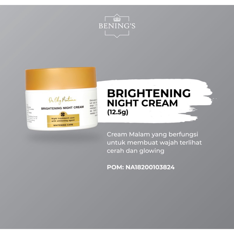 Brightening Night Cream (normal)/ Cream Malam Pencerah dan Glowing