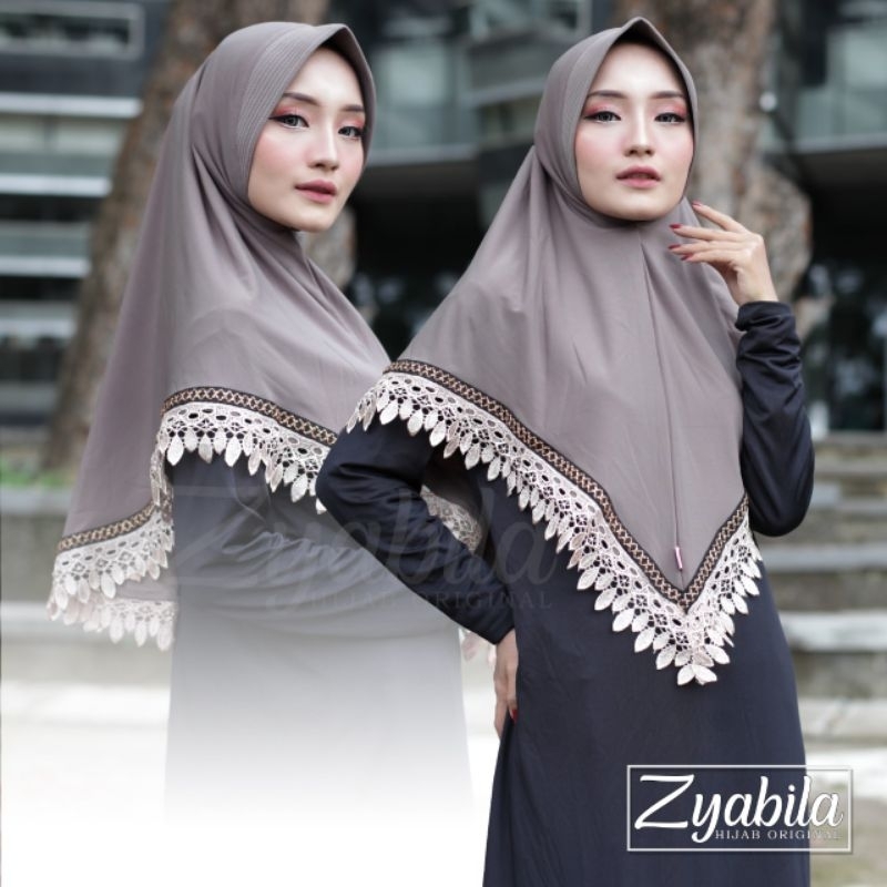 jilbab bergo renda Prada terbaru COD