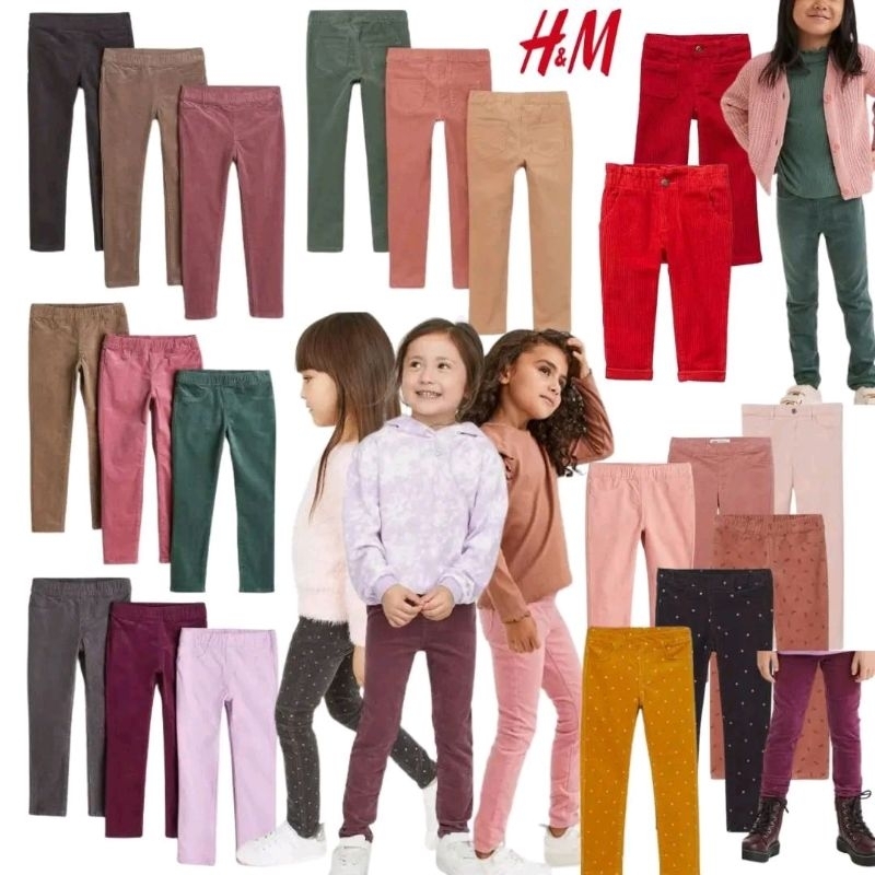 CELANA JEGGING ANAK CORDUROY H&amp;M ORIGINAL PART 1