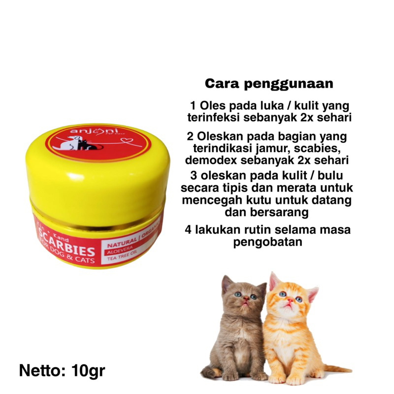 SALEP SCABIES JAMUR KORENG KUCING OBAT JAMUR KUCING ANJING