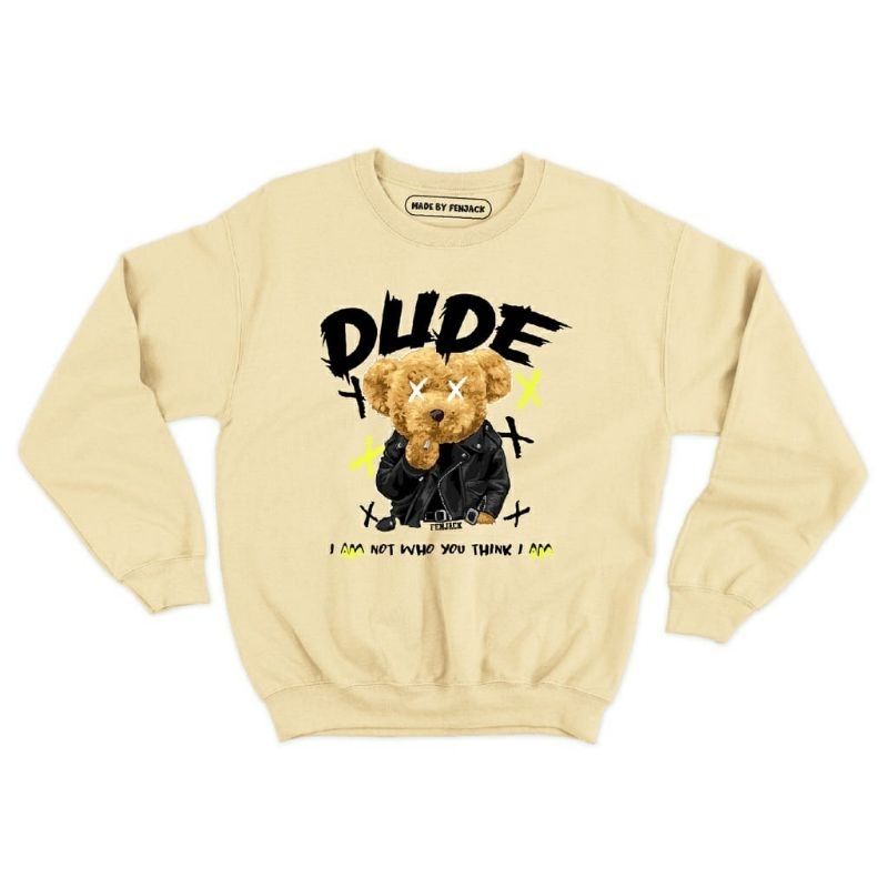 Sweater crewneck Dude (pria &amp; wanita)