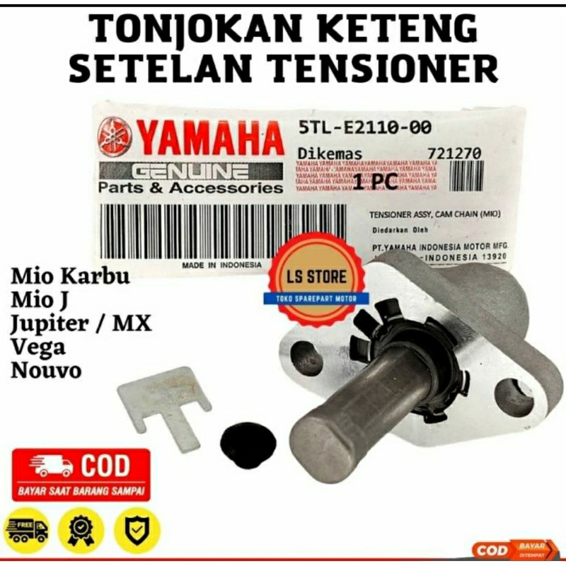 Tensioner Keteng Tonjokan Setelan Rantai Keteng Yamaha Tonjokan Keteng Mio Jupiter MX Setelan tensioner keteng Mio Soul Karbu Tensioner keteng Vega Jupiter Nouvo ( 5TL/5MX 5TL-E2210-10 )5TL