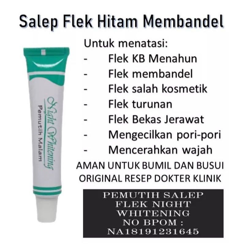 SALEP FLEK MEMBANDEL/SALEP FLEK HITAM/SALEP WHITENING DR.LIZ