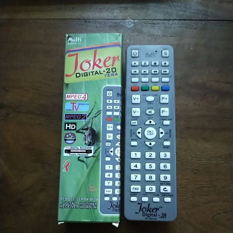 Remote remot Joker Digital multi untuk digital receiver/ positioner & STB