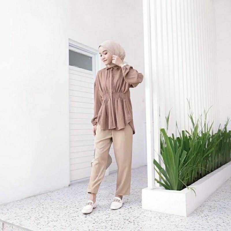 BLOUSE OVERSIZE TWISTONE VEBBY/ATASAN WANITA/LEMBUT/BERBAHAN LEMBUT/SIAP MENEMANI KEPERGIAN ANDA KEM