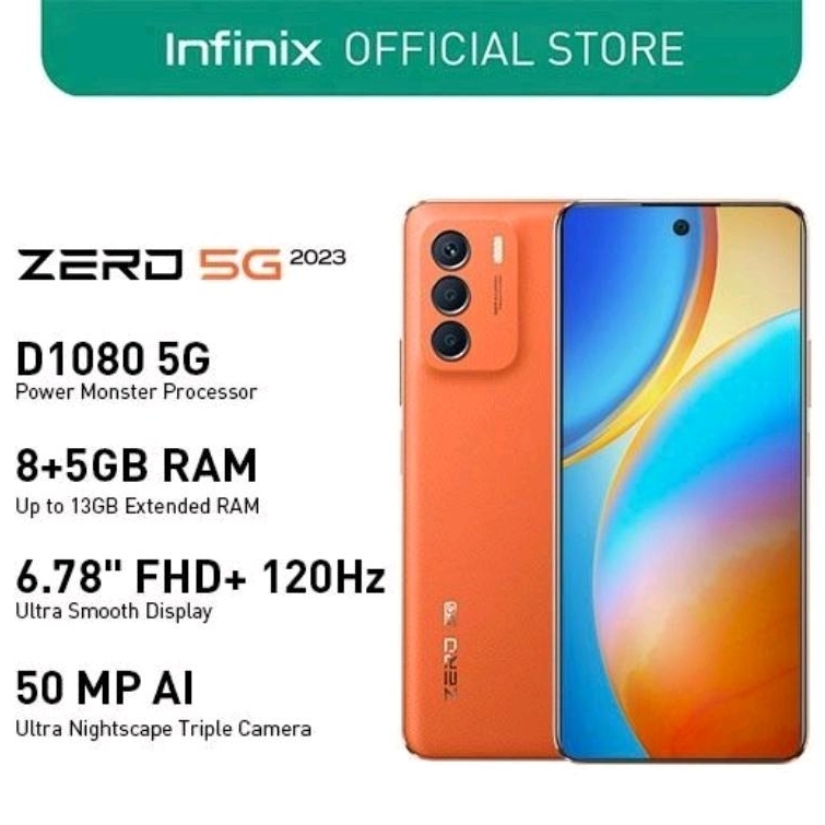 Infinix Zero 5G 2023 8/256 Garansi Resmi