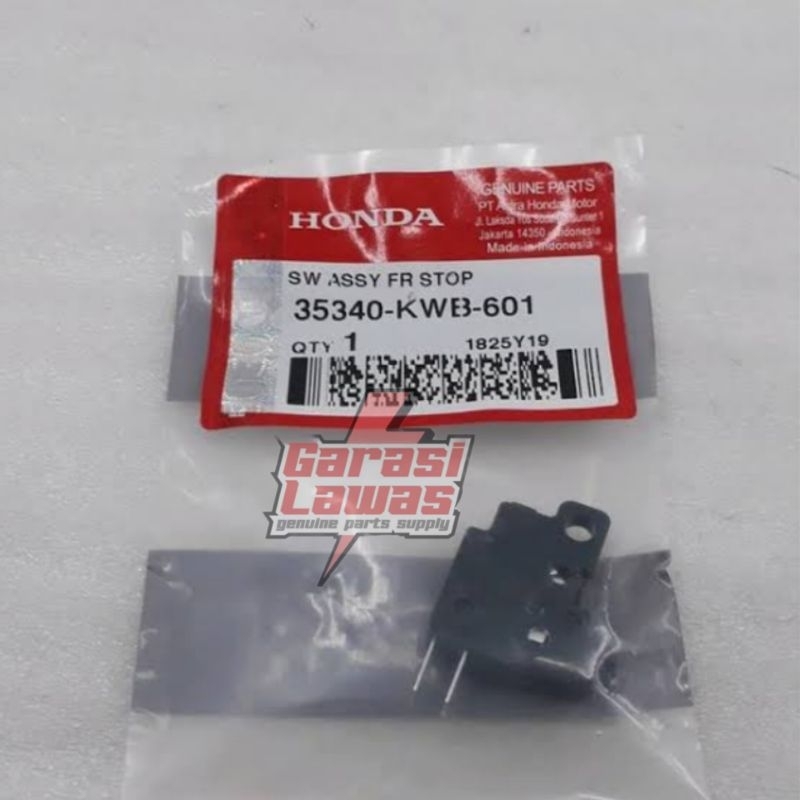 35340-KWB-601 Switch assy front brake original AHM Honda Genuine Parts Swit rem depan original Honda