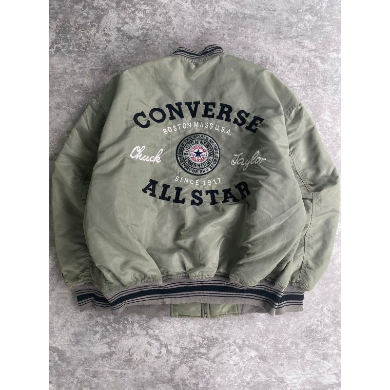 jaket varsity converse all star boston u.s.a original like new second branded