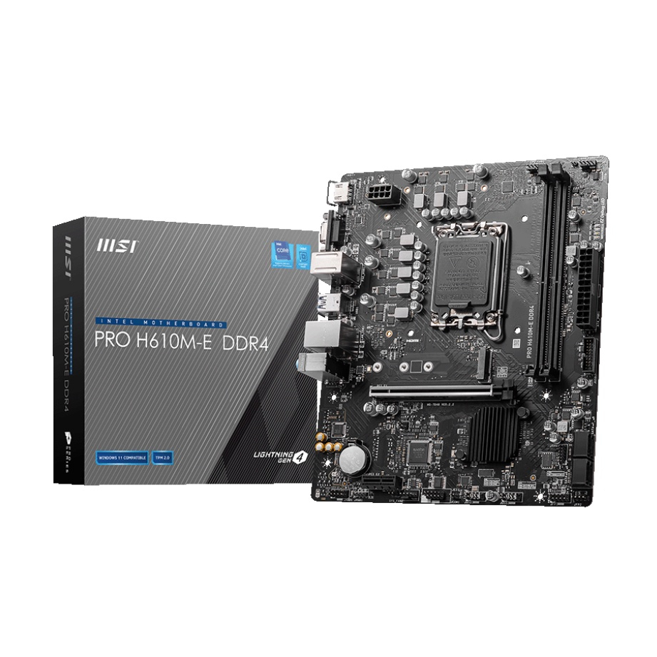 MAINBOARD MSI PRO H610M E H610ME DDR4 LGA 1700 H610 USB 3.2 SATA3