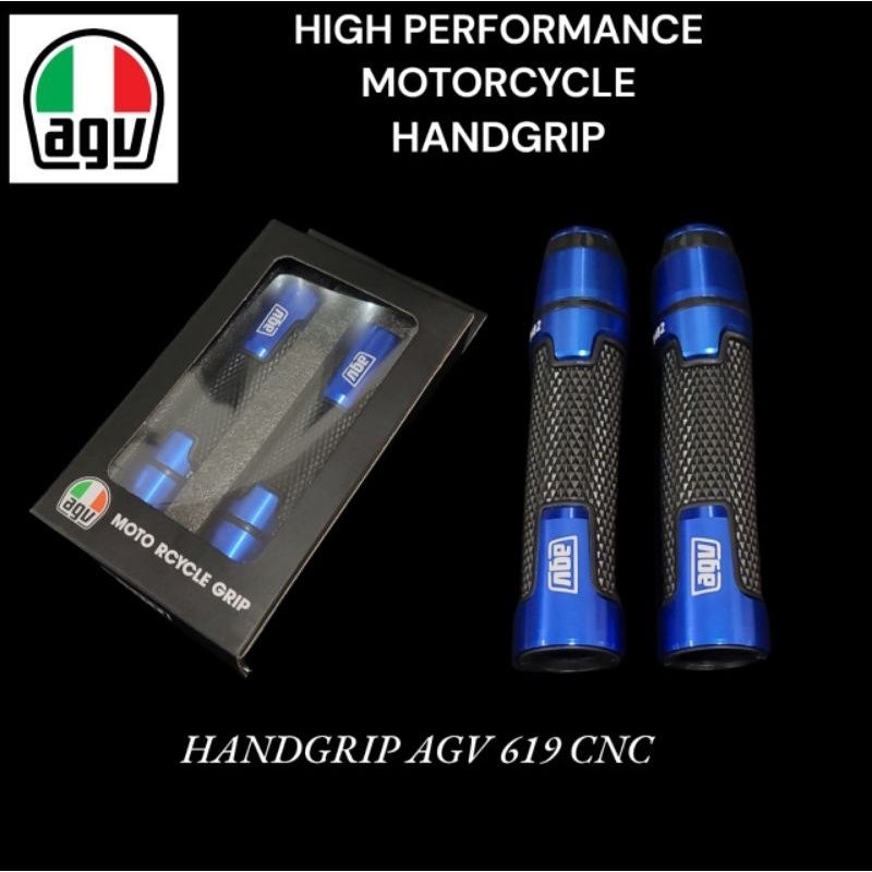 Handgrip Motor AGV ITALY CNC Grip AGV Ninja R RR Ninja Fi Ninja250 Cb150 CBR R15 V2 V3 V4 GSX R25 NMAX AEROX PCX ADV VARIO SCOOPY DILL UNIVERSAL MOTOR