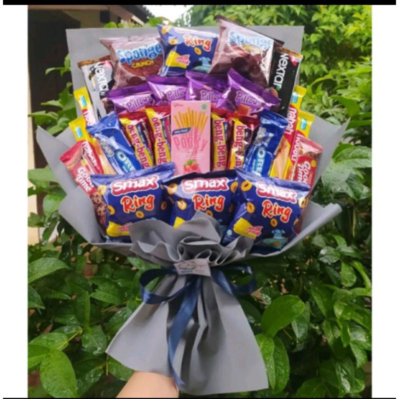 

(B) Buket BESAR PREMIUM /paket/bingkisan Snack Ulang