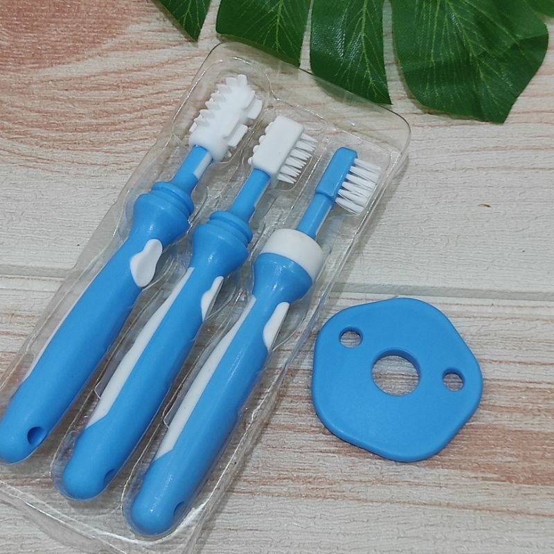 Sikat Gigi Bayi Terapi Wicara Speechdelay Reliable 3 in 1