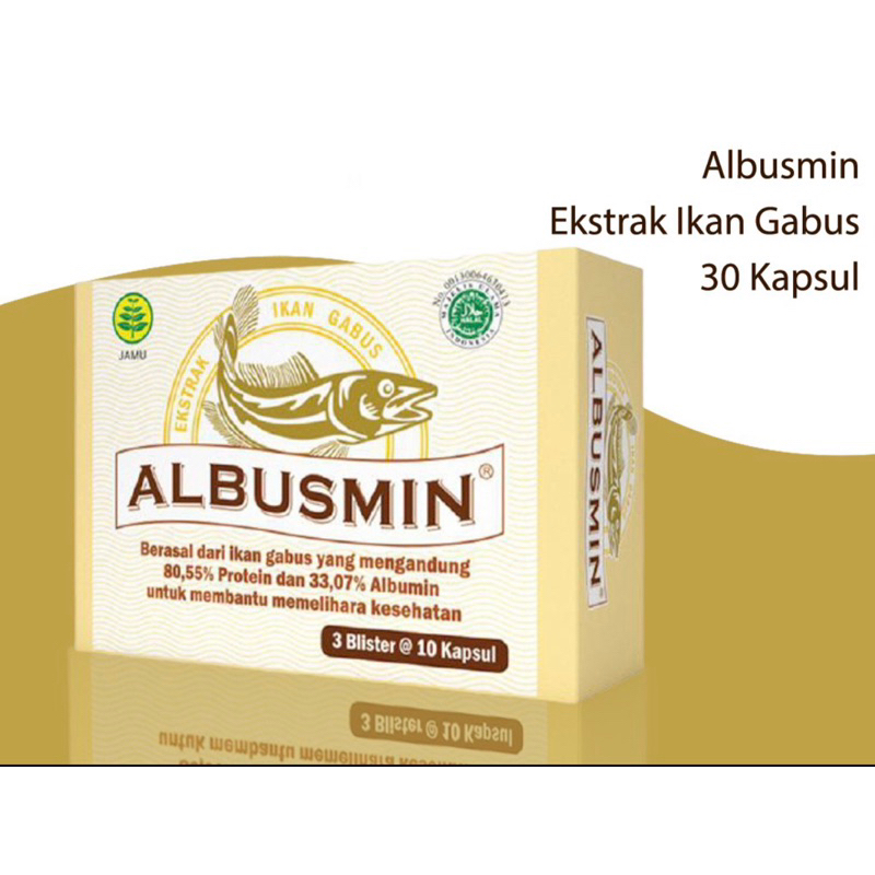 Albusmin 3 Blister @ 10 Kapsul / Imunitas / Daya Tahan Tubuh / Protein