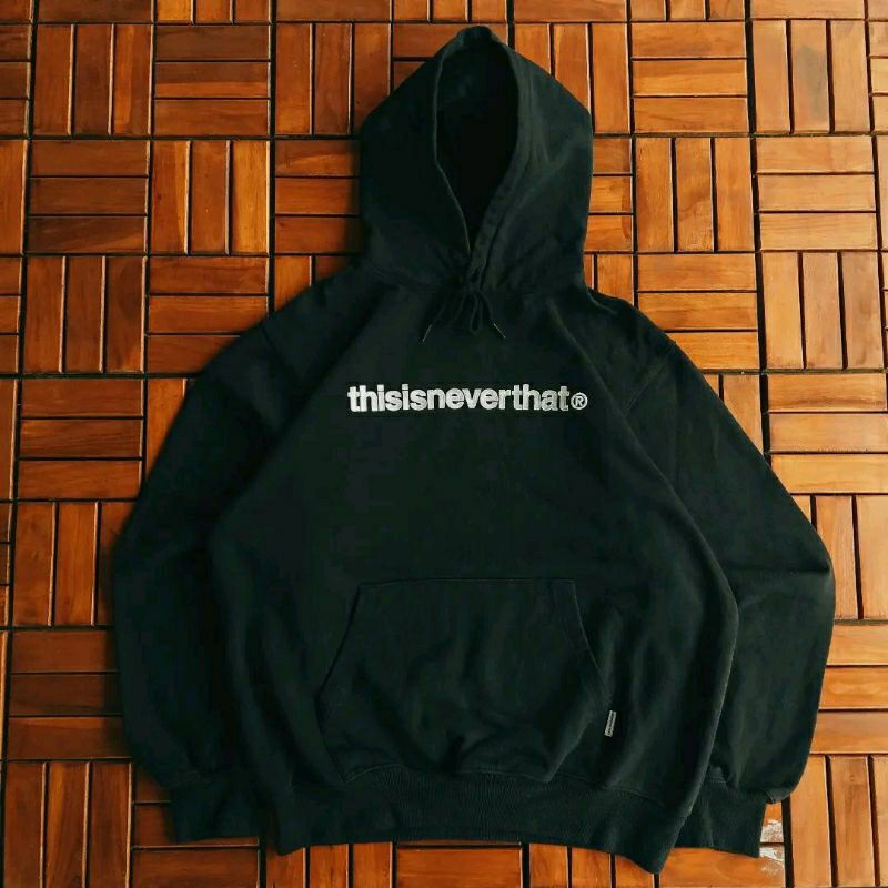 Hoodie Thisisneverthat Logo Bordir Black