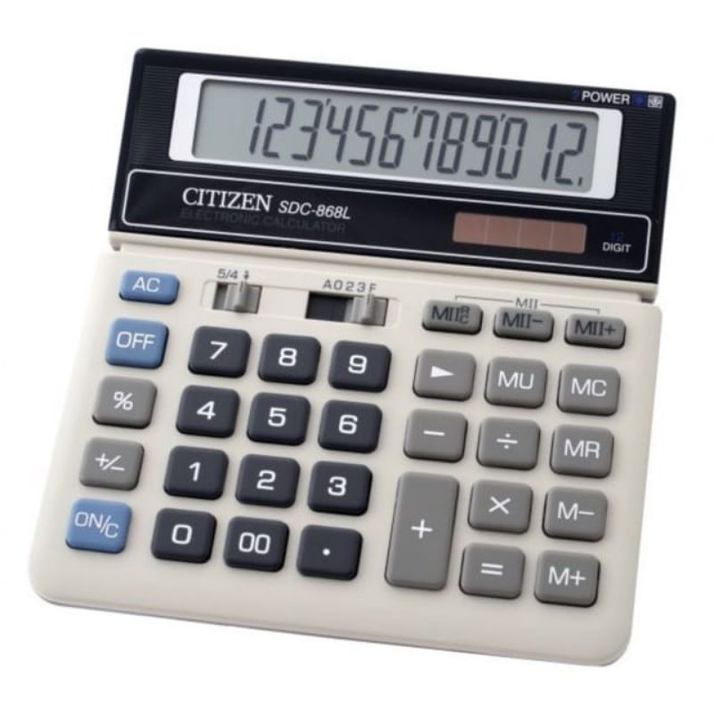 

KALKULATOR CITIZEN CT 868L BESAR 12 DIGIT