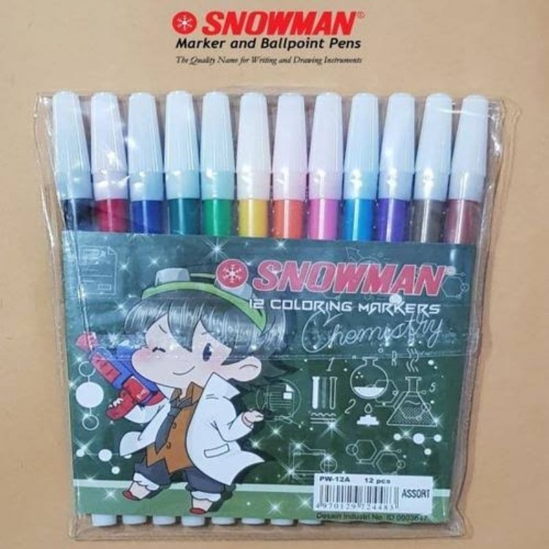 

Spidol Snowman 12 warna