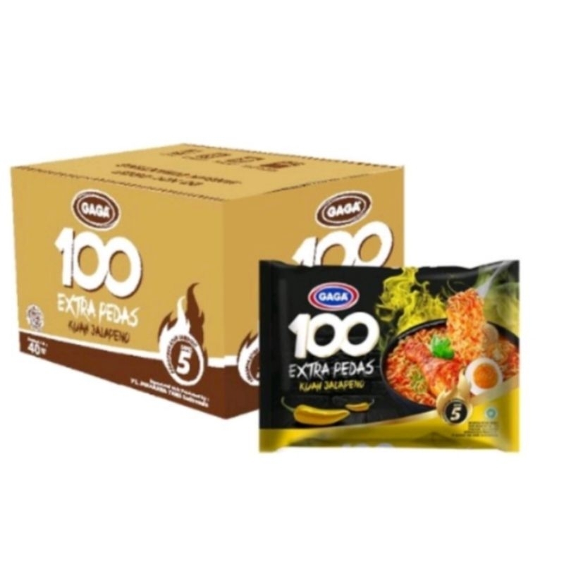 

Mie Gagah 100 Kuah extra pedas Jalapeno (1 KTN=40Pcs)