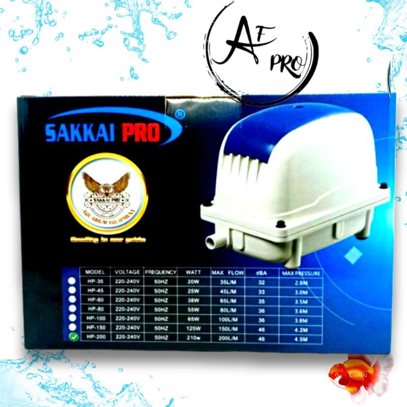 Pompa Udara Airpump Aerator Blower SAKKAI PRO HP 200