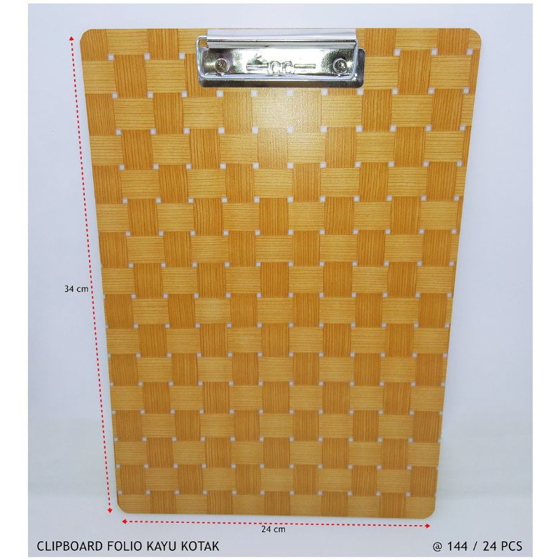 

clipboard kayu papan ujian ukuran folio 1 Lusin isi 12 Pcs