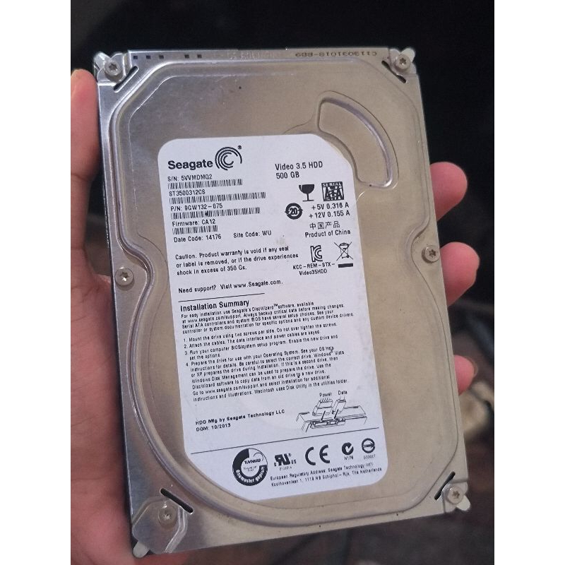 hardisk seagate 500gb