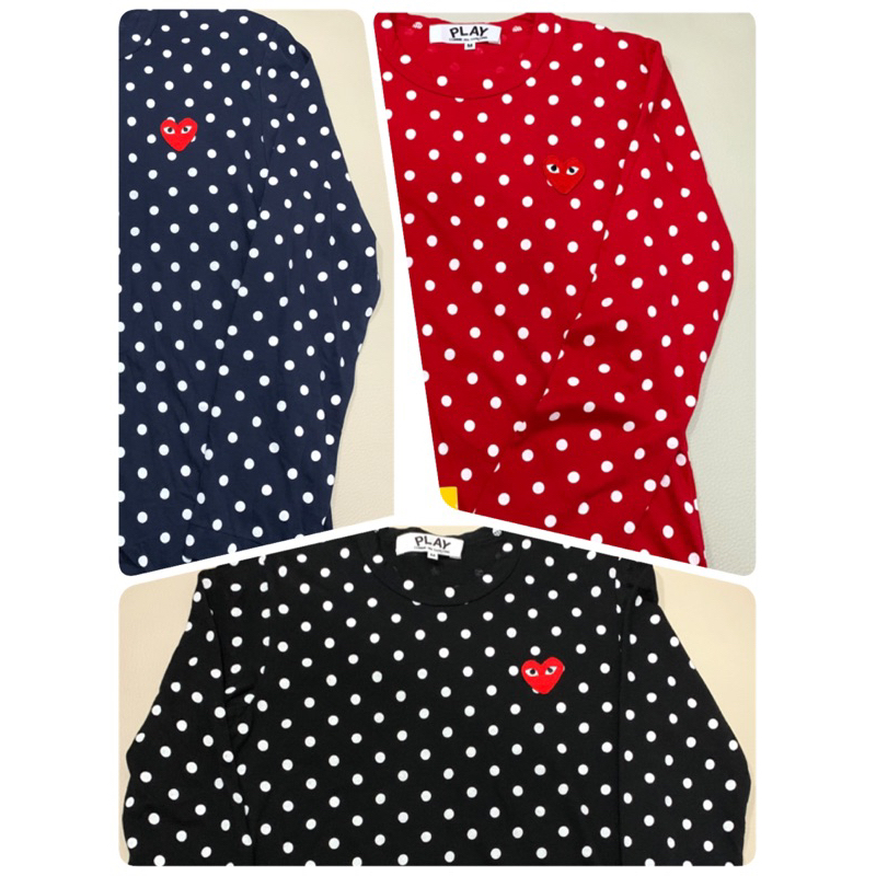 CDG PLAY LONGSLEEVE Ladies - polkadot