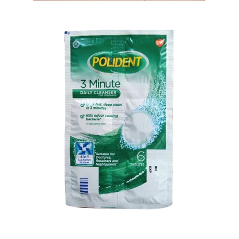 Polident denture cleanser